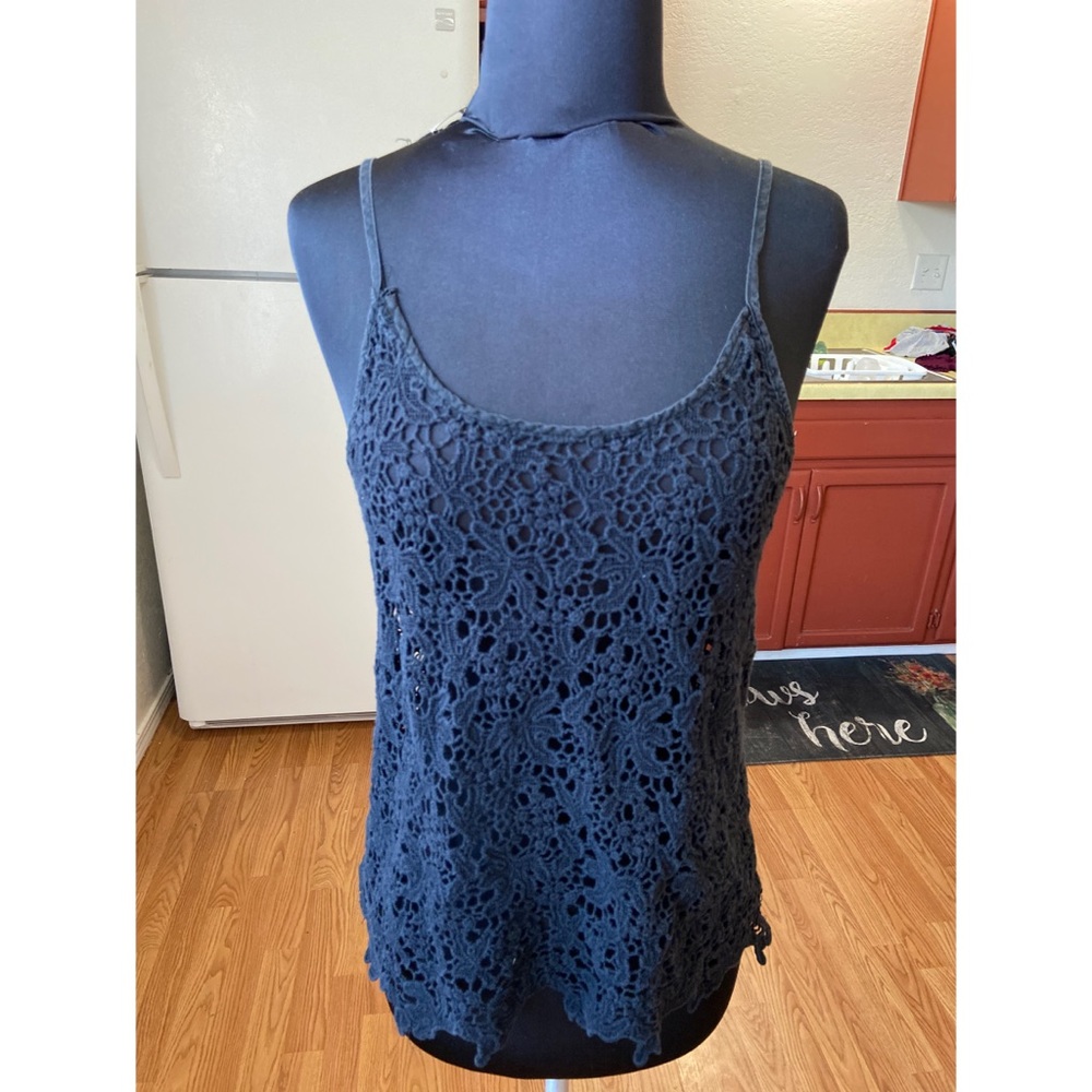 Black Lace Tank Top
